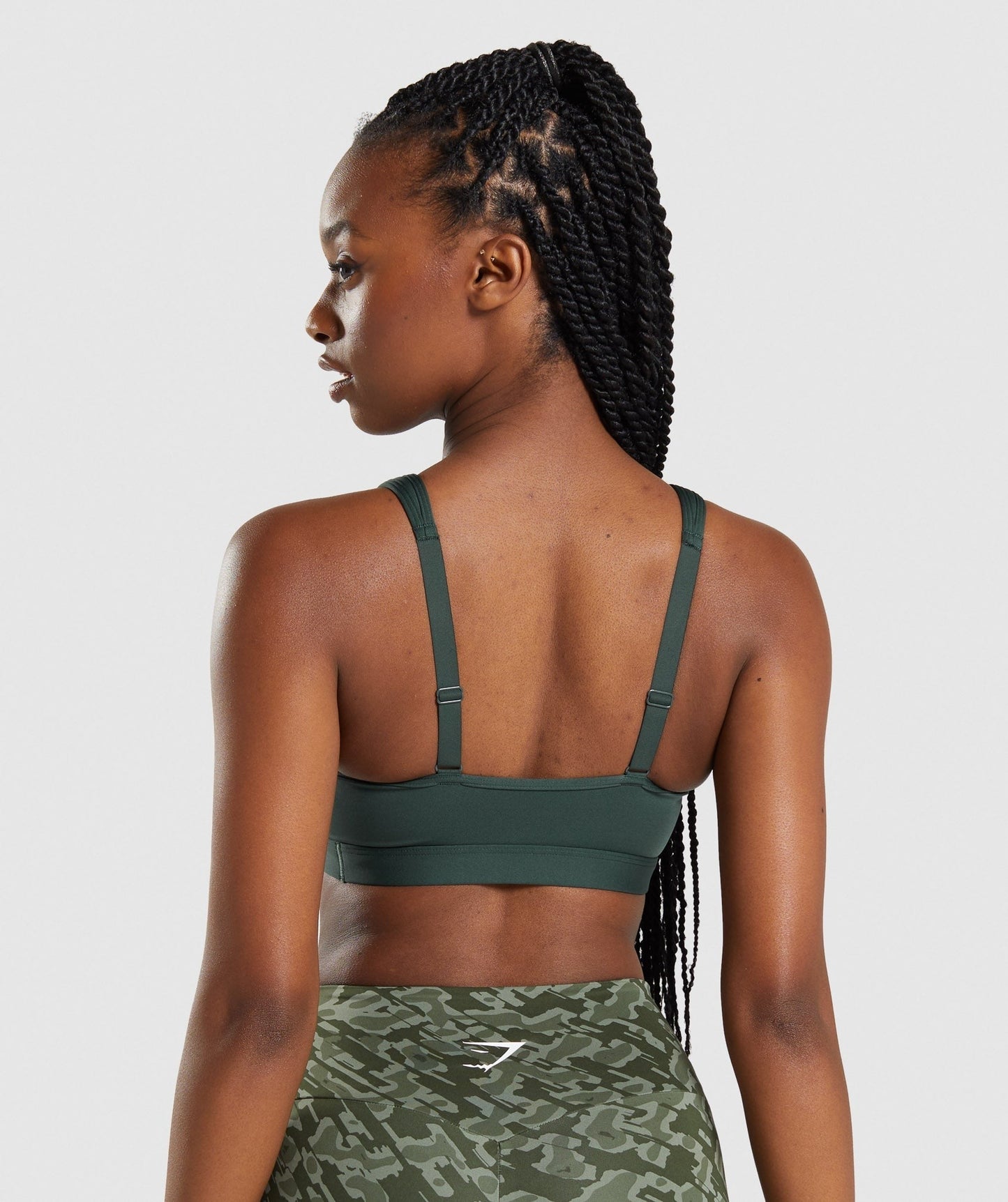 Gymshark Scoop Neck Sports Bra - Obsidian Green