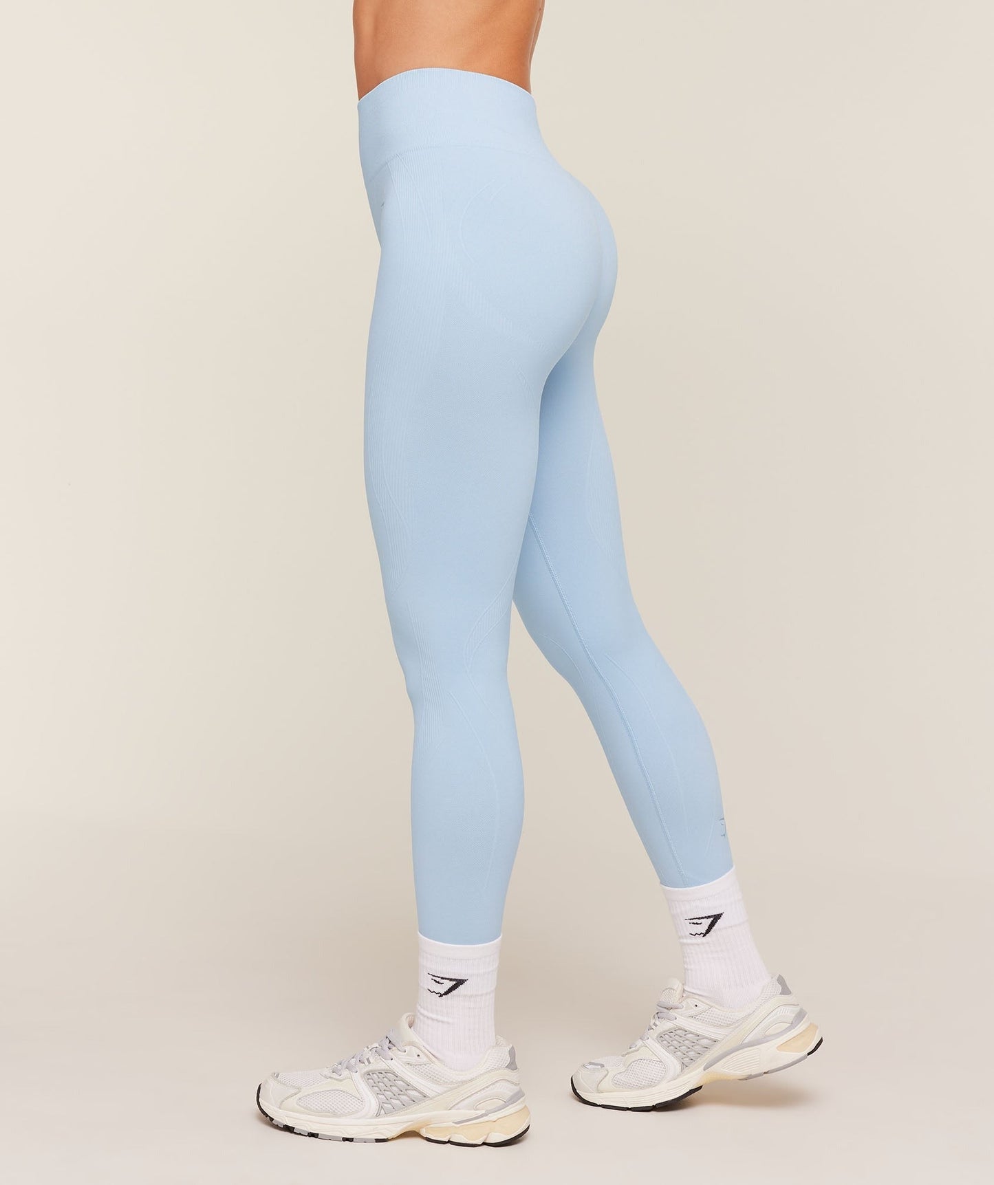 Gymshark Poise Seamless Leggings - Chilled Blue