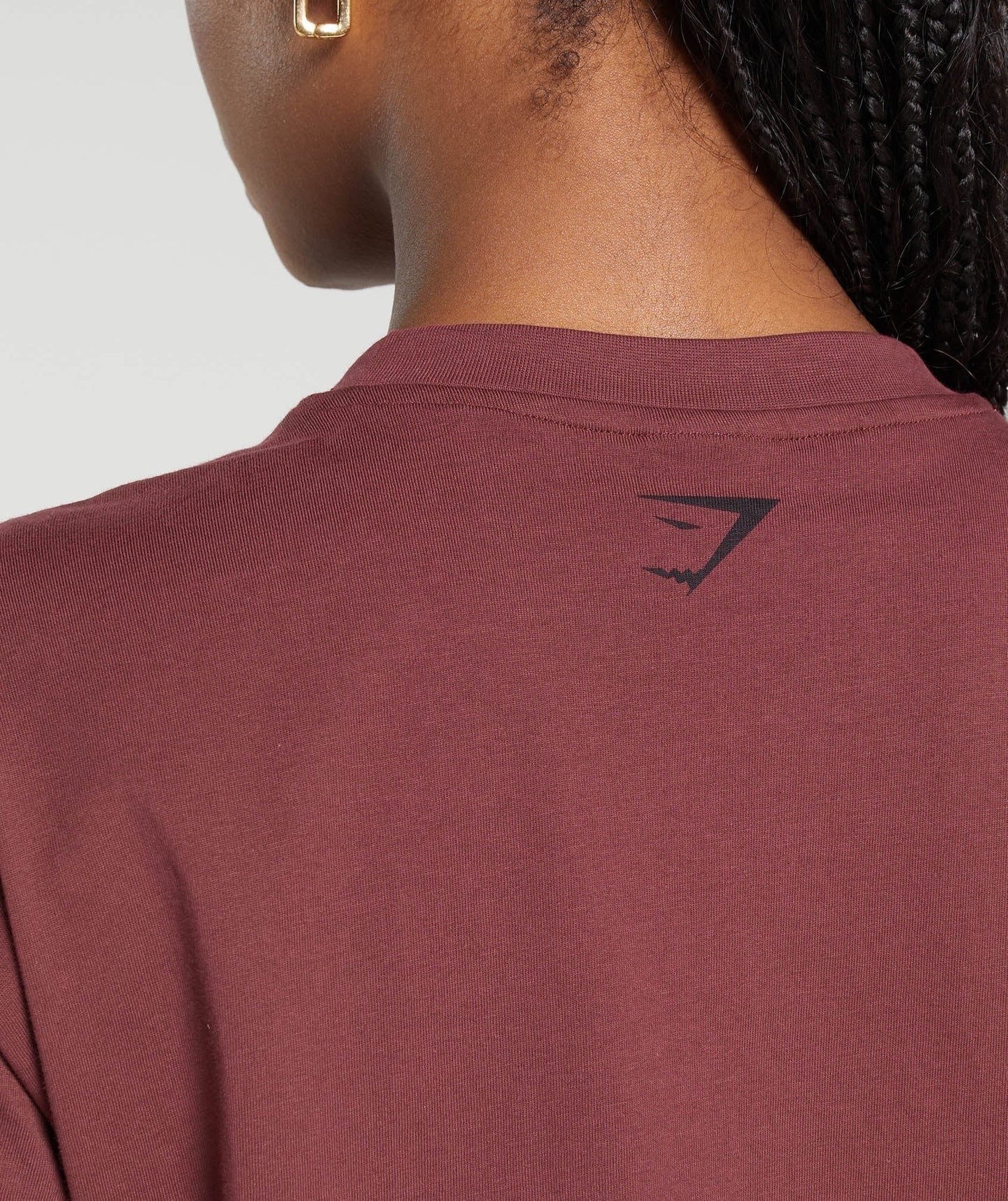 Gymshark Built Oversized T-Shirt - Washed Burgundy
