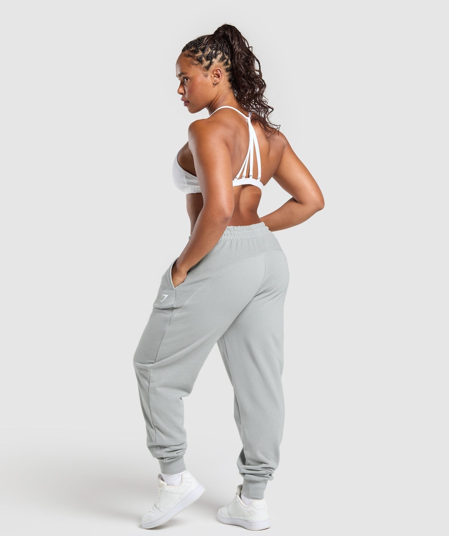 Gymshark Power Joggers - Silver Grey