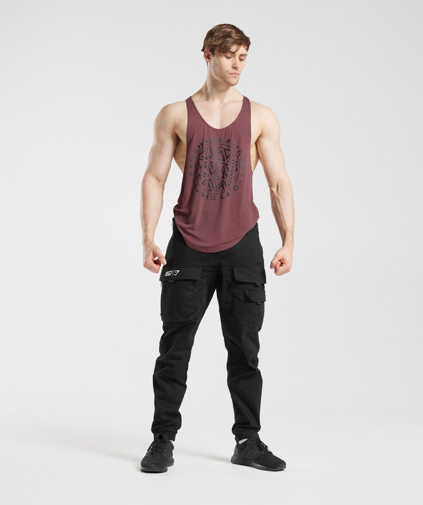 Gymshark GS x David Laid Stringer - Magenta Brown