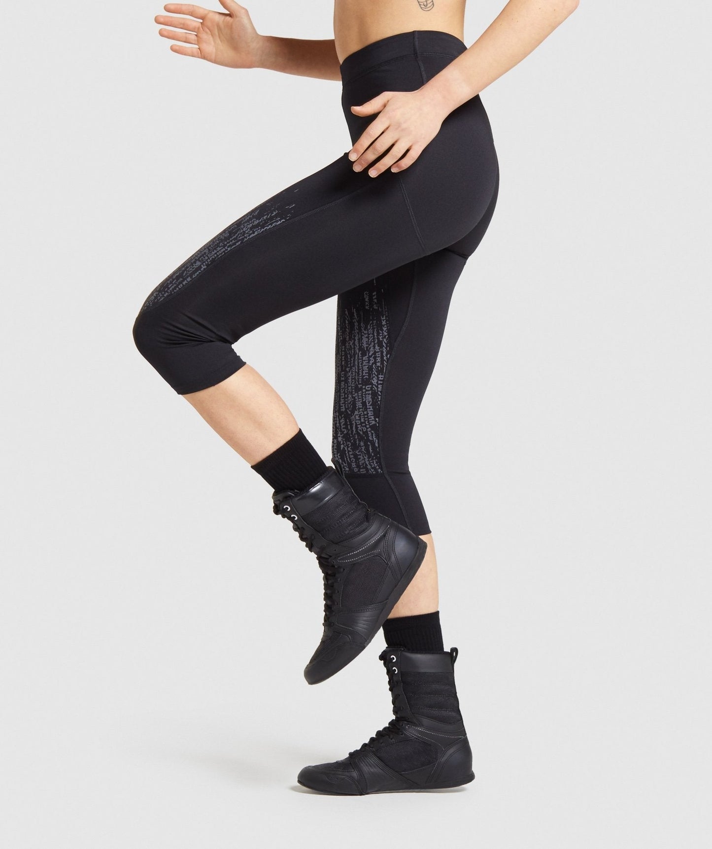 Gymshark Combat Cropped Leggings - Black