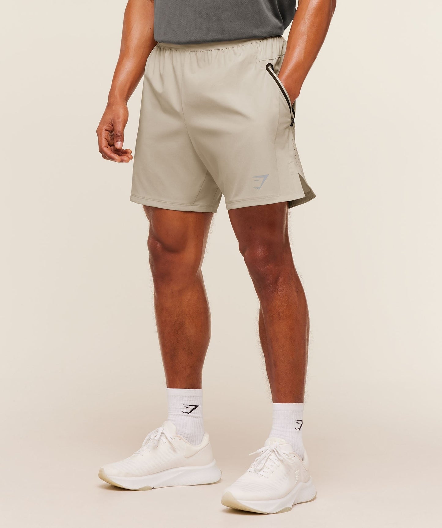 Gymshark Sport Hybrid 6" Shorts - Pebble Grey