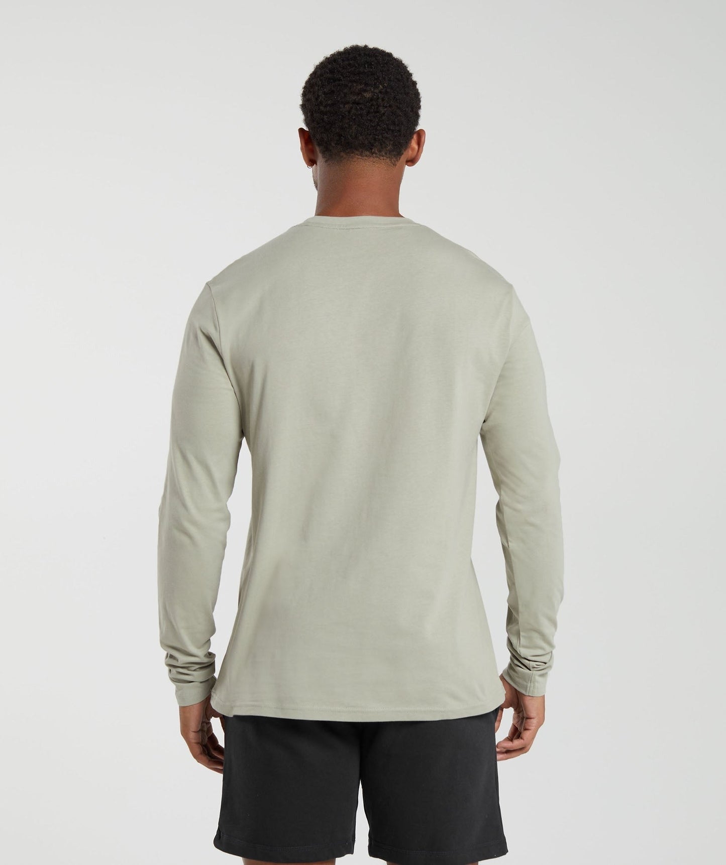 Gymshark Crest Long Sleeve T-Shirt - Stone Grey