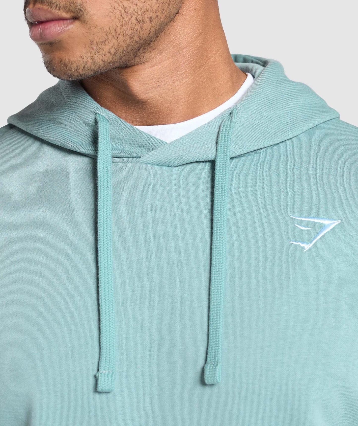Gymshark Crest Oversized Hoodie - Rest Blue