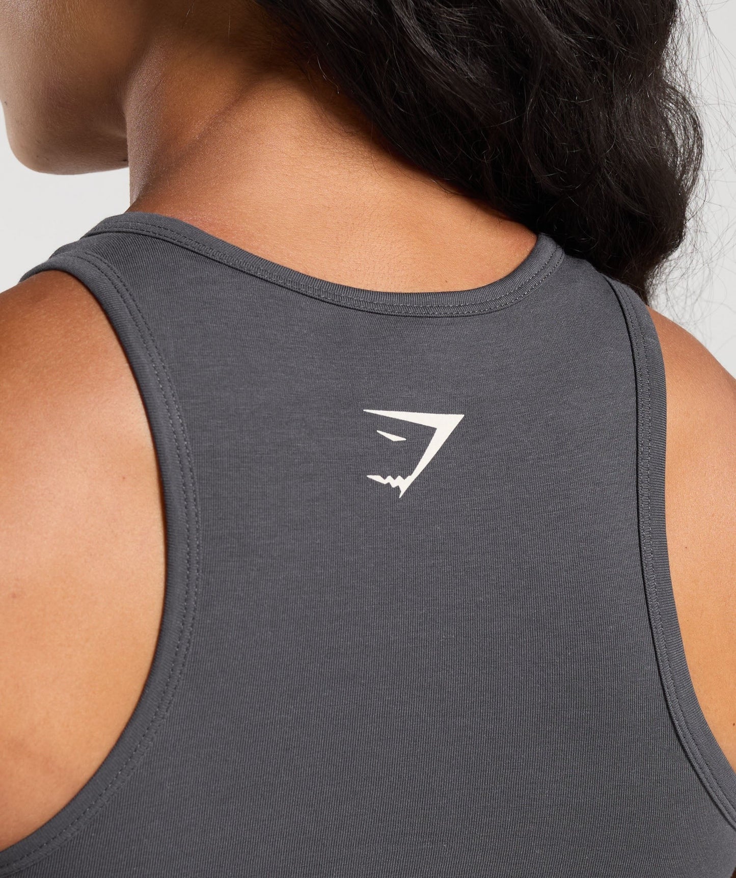 Gymshark Ath Dept Cropped Tank - Asphalt Grey
