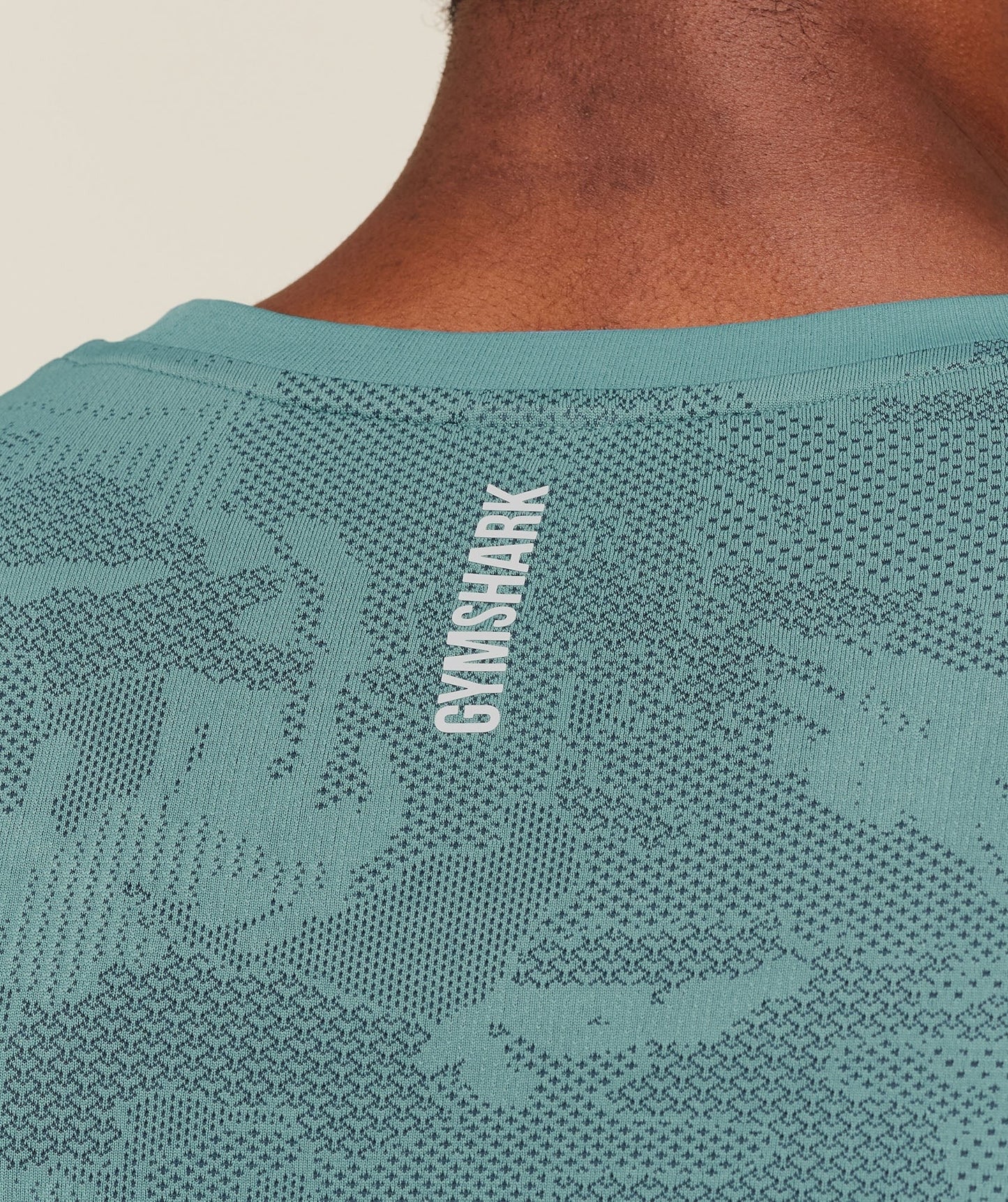 Gymshark Geo Seamless Tank - Storm Blue / Stealth Blue