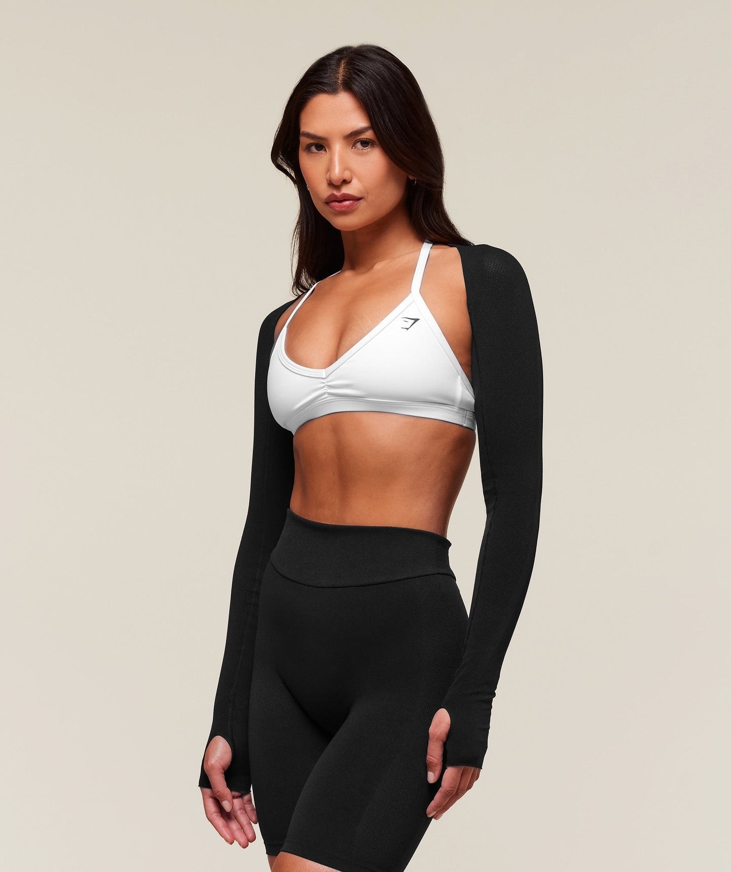 Gymshark everywear Warp Knit Shrug - Black