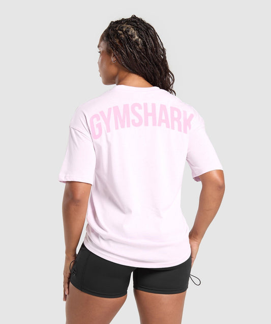 Gymshark GS Power Oversized T-Shirt - Ice Pink