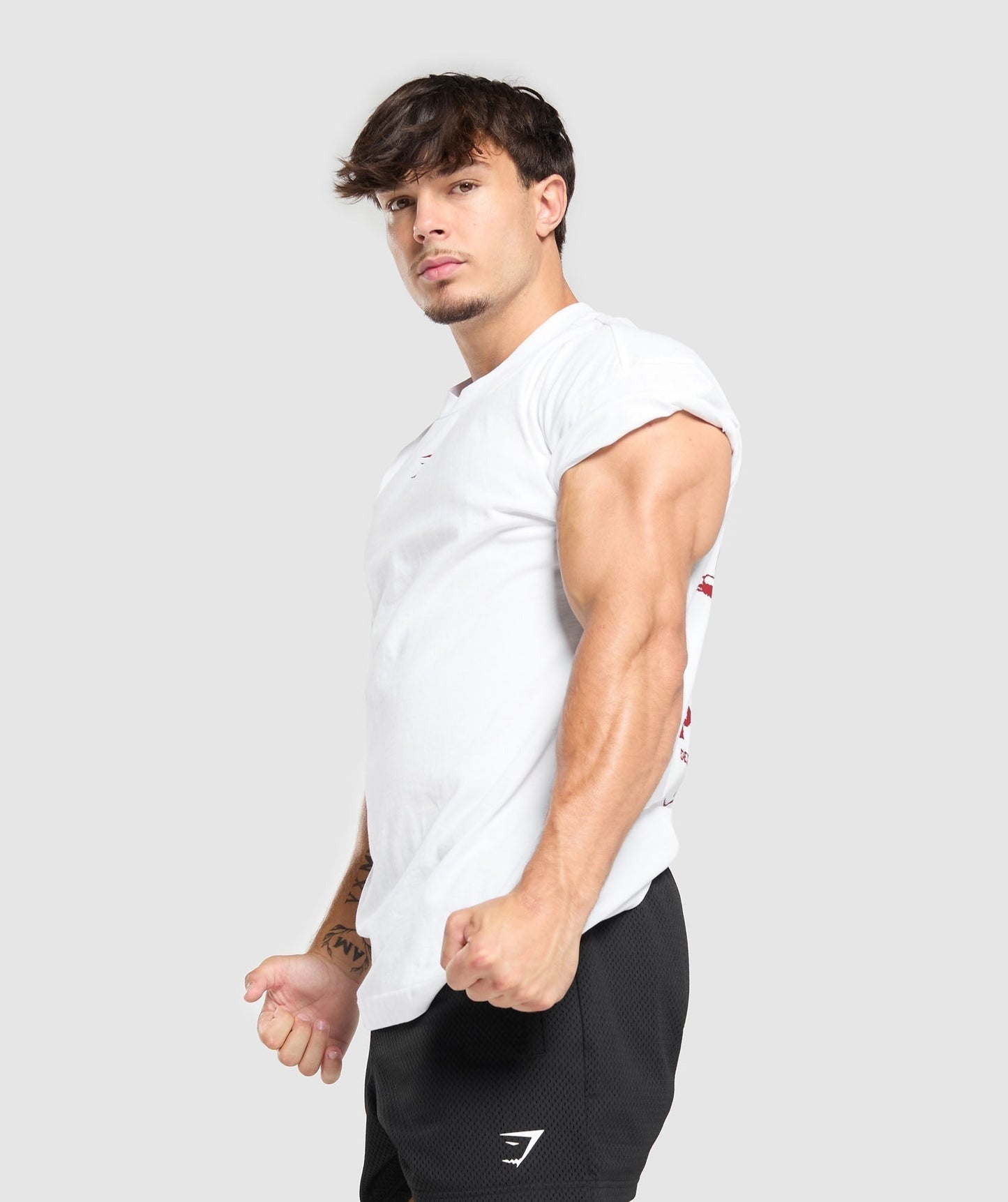 Gymshark Strength Department Graphic T-Shirt - White