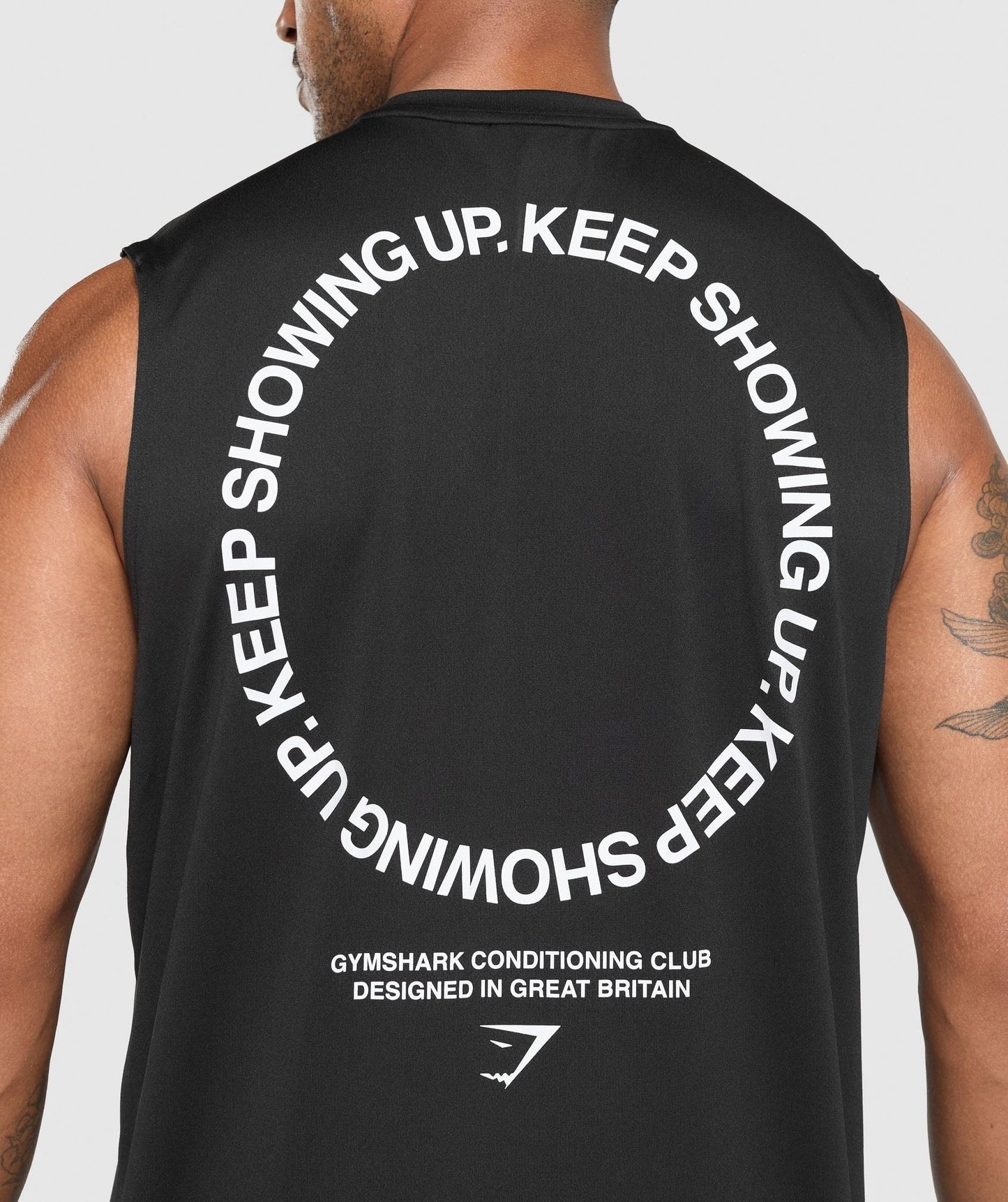 Gymshark Keep Showing Up Tank - Black