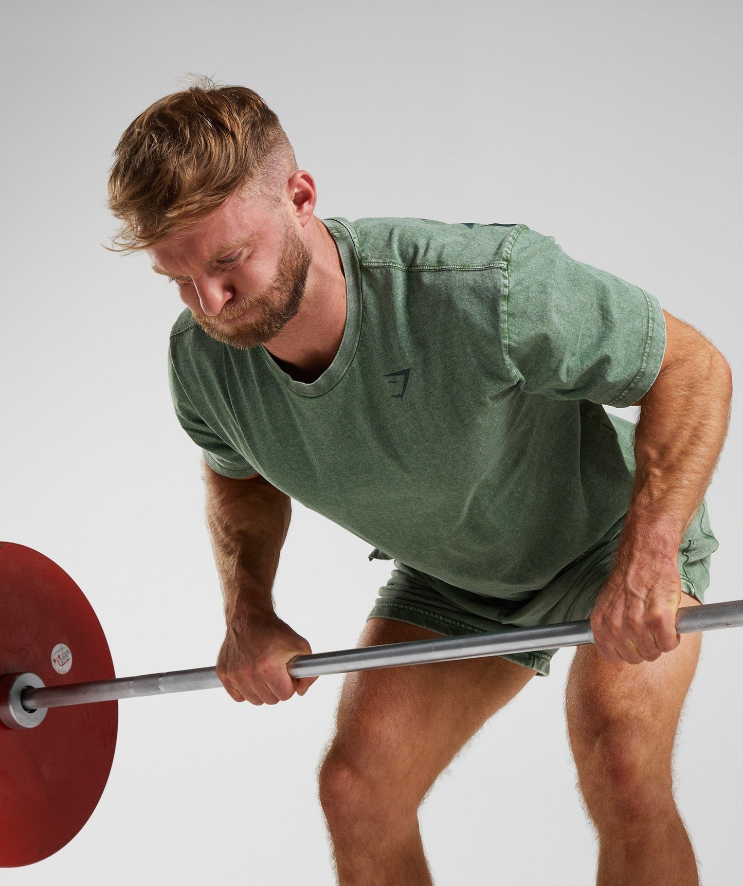 Gymshark Power Washed T-Shirt - Iguana Green