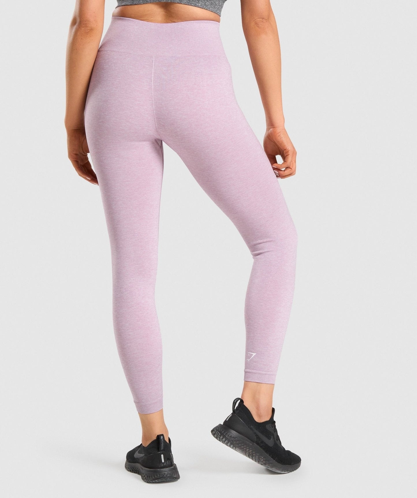 Gymshark Adapt Marl Seamless Leggings - Light Purple