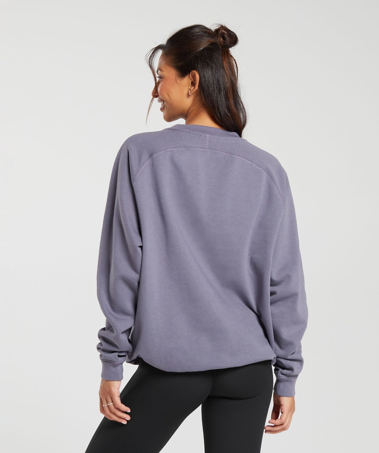 Gymshark Training Oversized Fleece Sweatshirt - Dewberry Purple