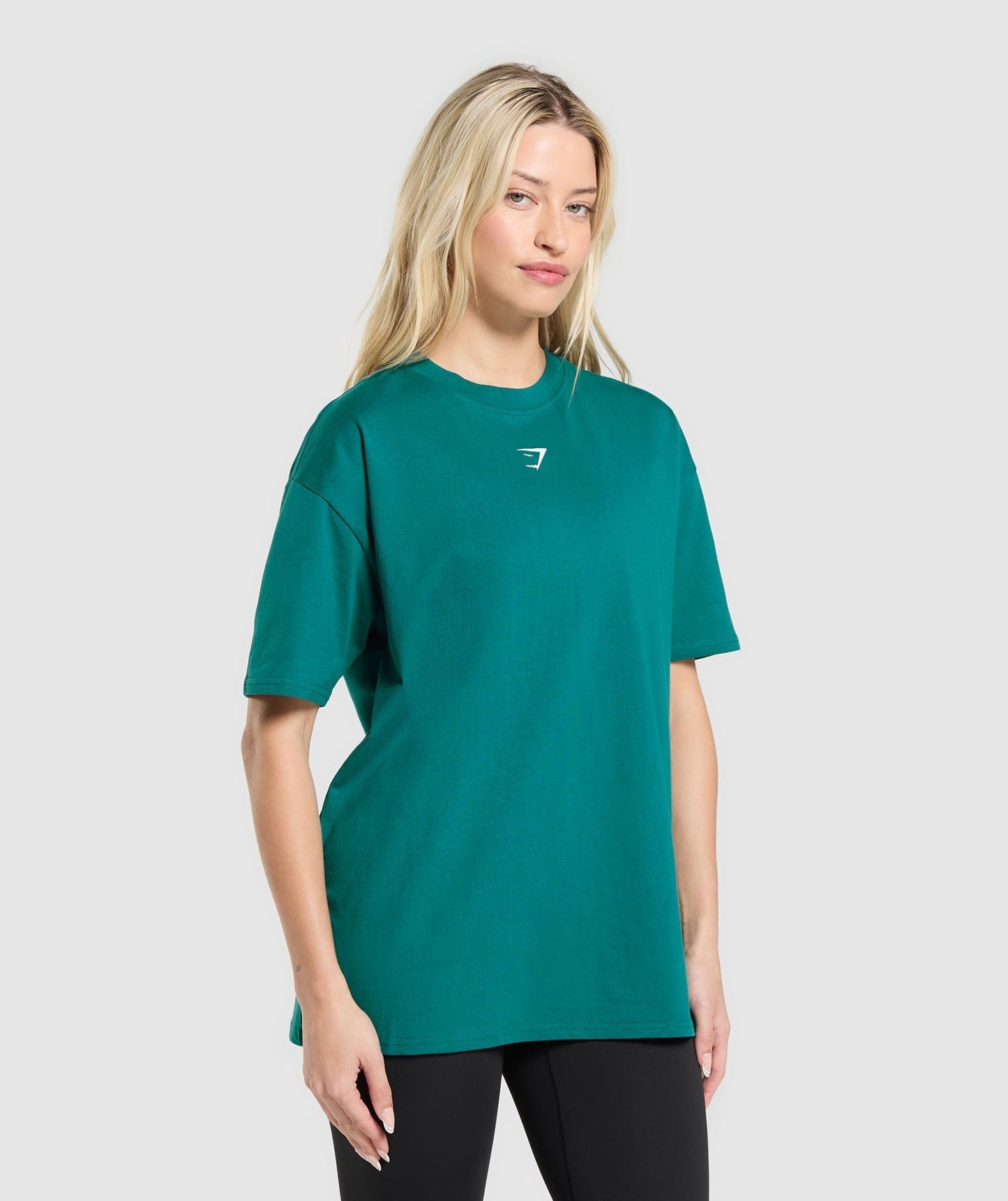 Gymshark Trace Graphic Oversized T-Shirt - Functional Teal