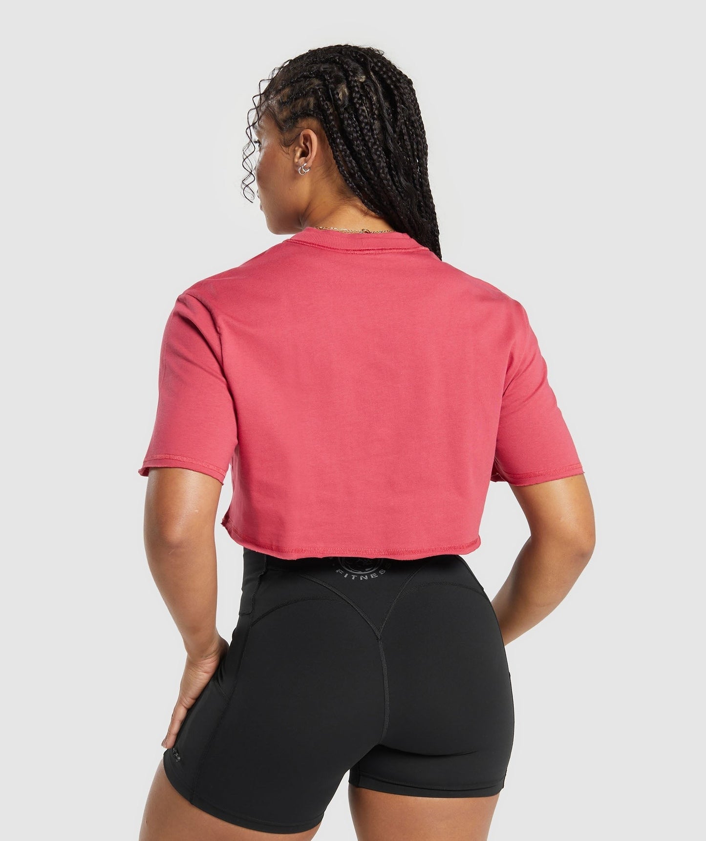 Gymshark Legacy Graphic Crop Top - Vintage Pink