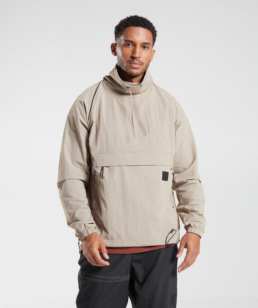 Gymshark Retake Anorak - Cement Brown