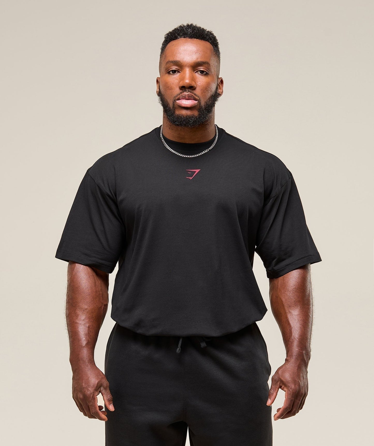 Gymshark Power T-Shirt - Black/Conditioning Red