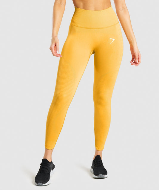 DNU - Gymshark Vital Rise Seamless Leggings - Yellow Marl