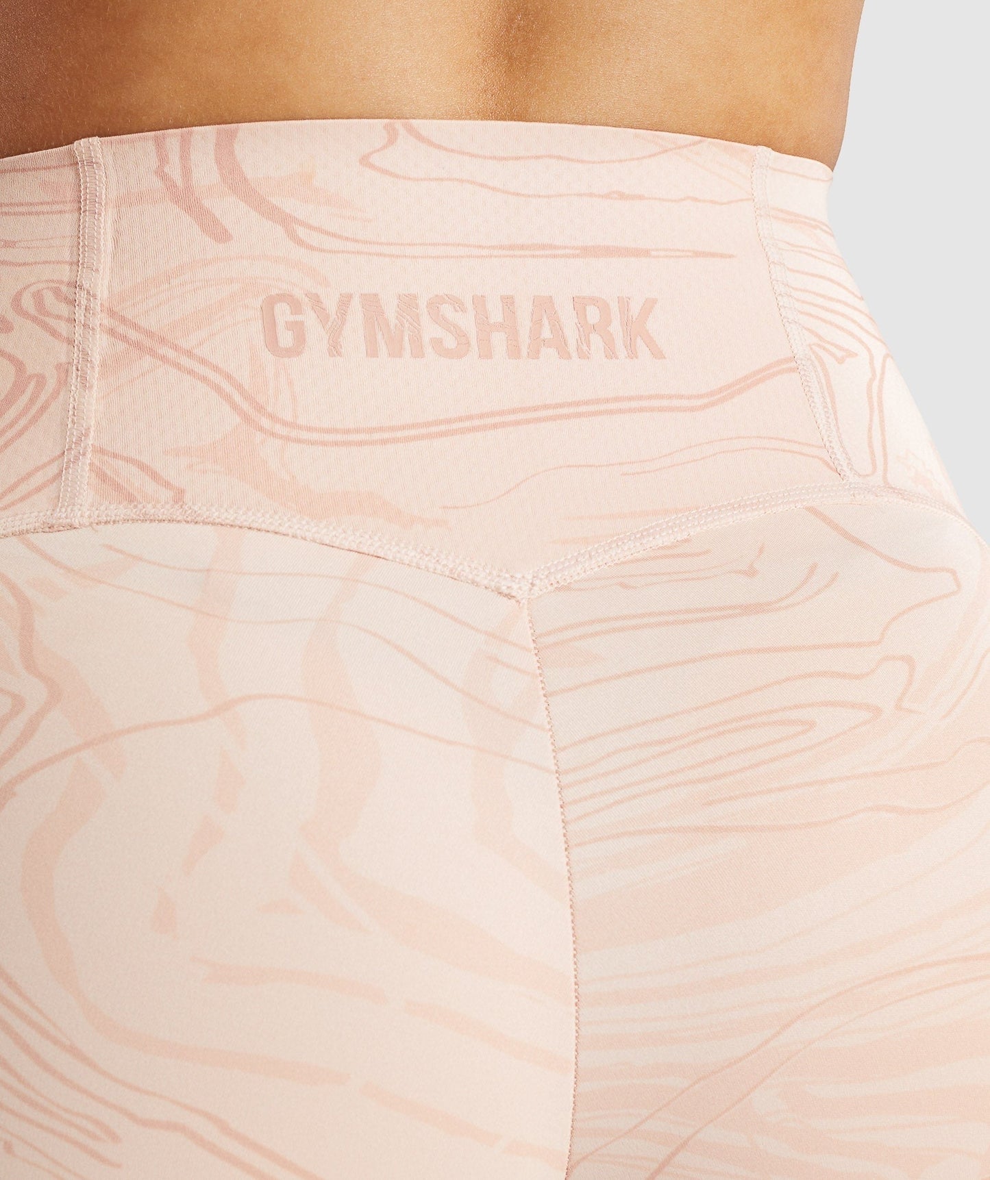 Gymshark GS Power Support Leggings - Light Pink Print