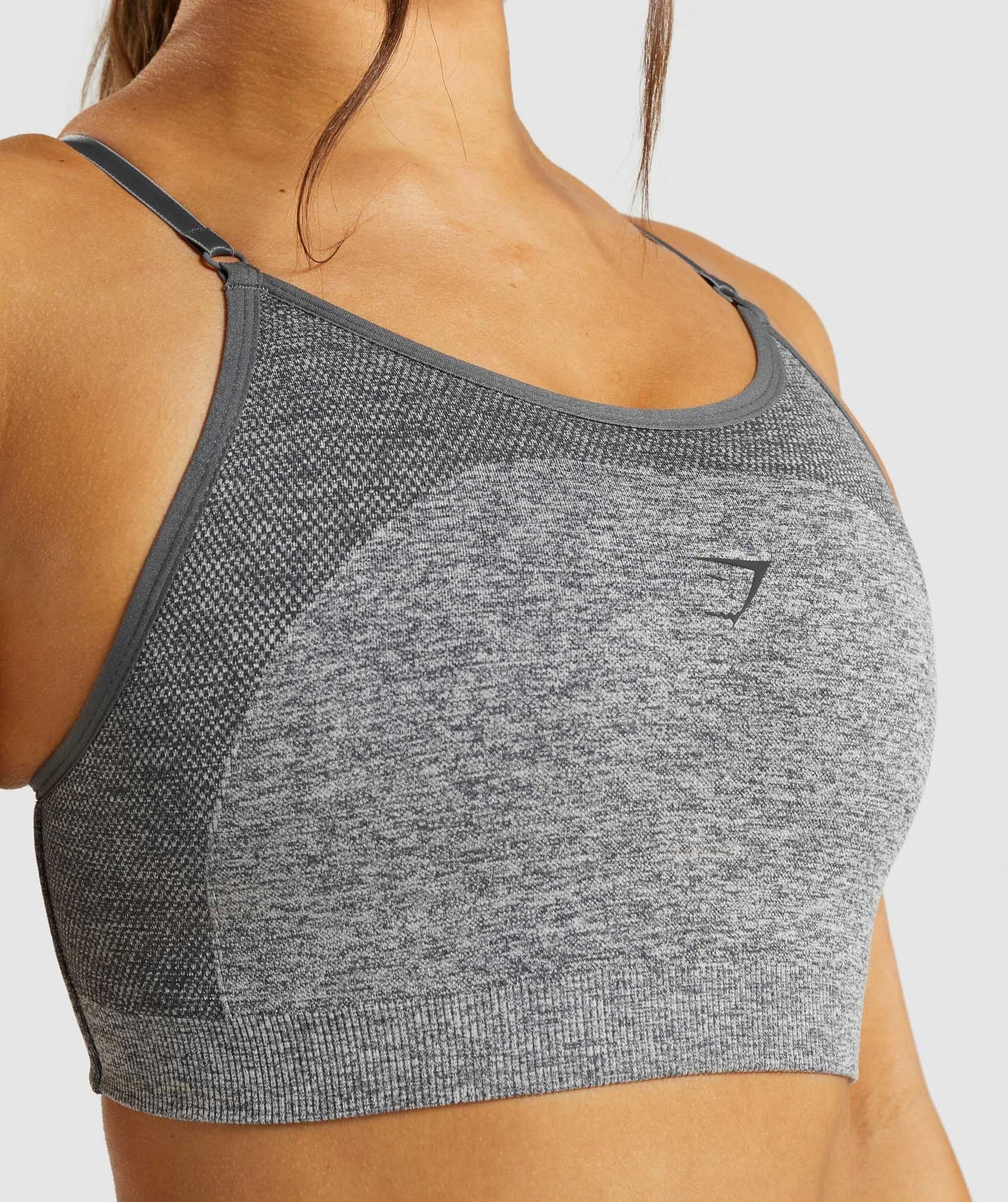 Gymshark Flex Strappy Sports Bra - Charcoal Grey Marl