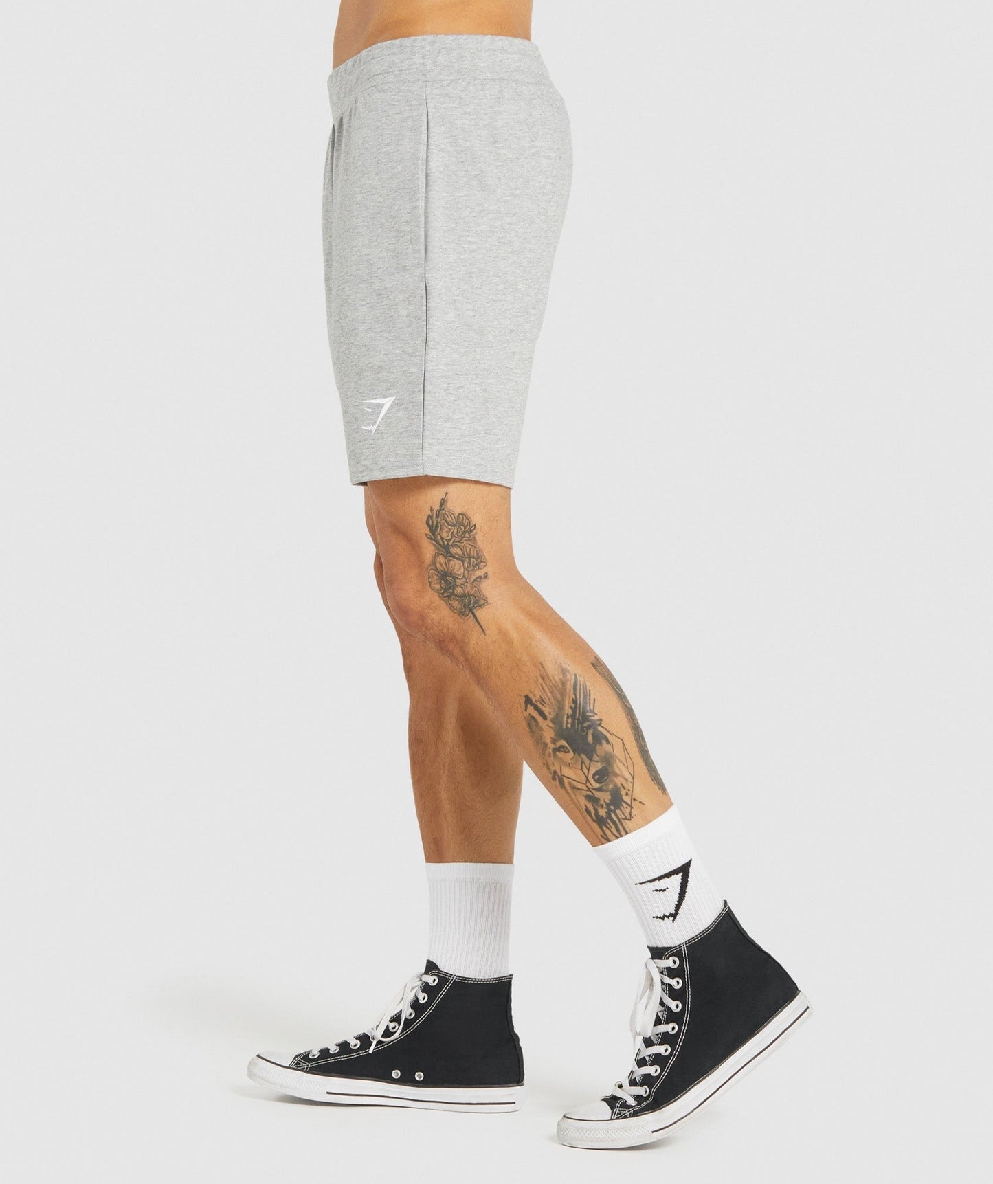 Gymshark Critical 7" Shorts - Light Grey Core Marl