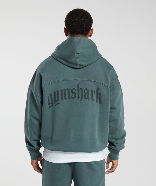 Gymshark Heavyweight Hoodie - Smokey Teal
