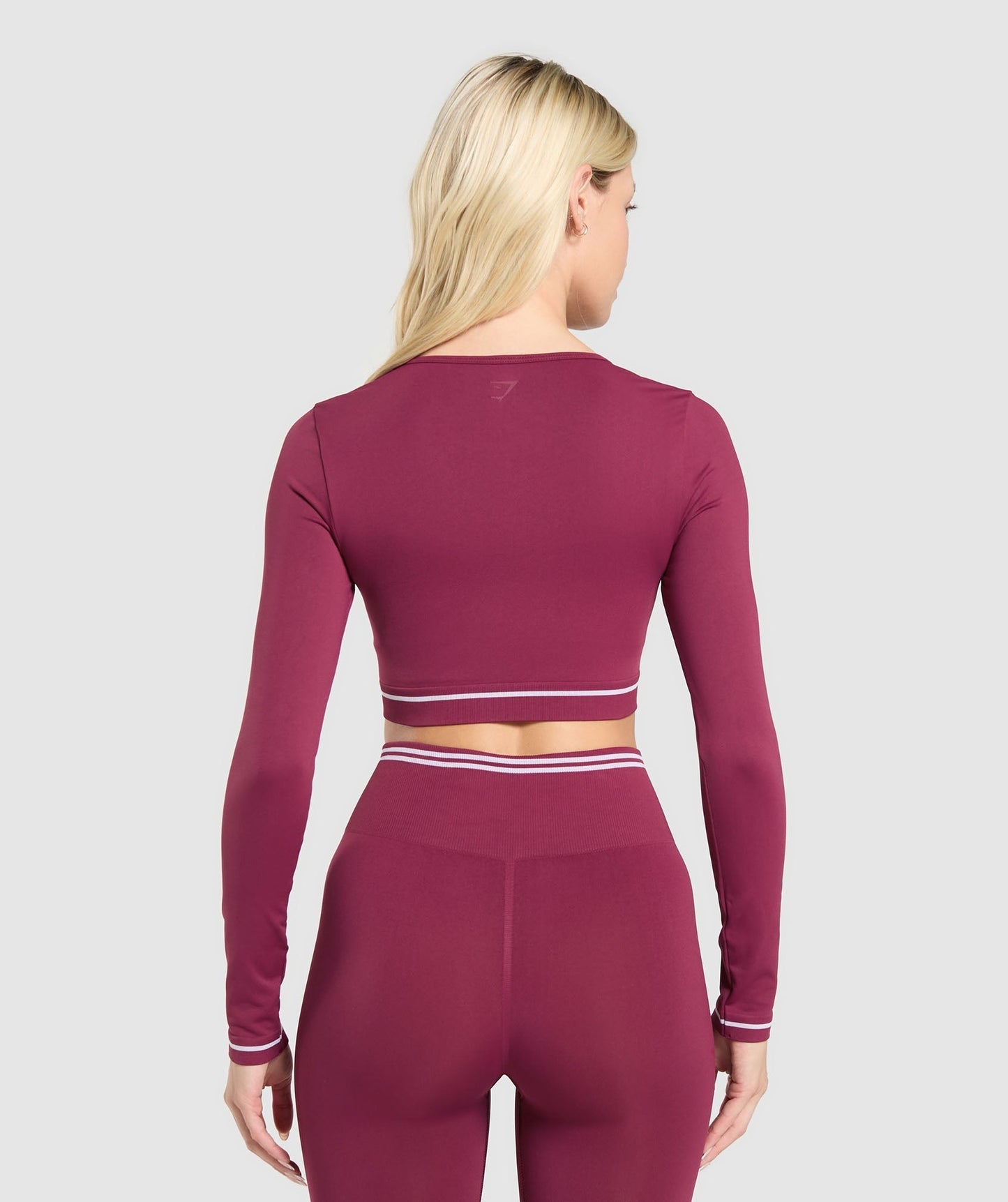 Gymshark Contrast Seamless Crop Top - Strong Pink