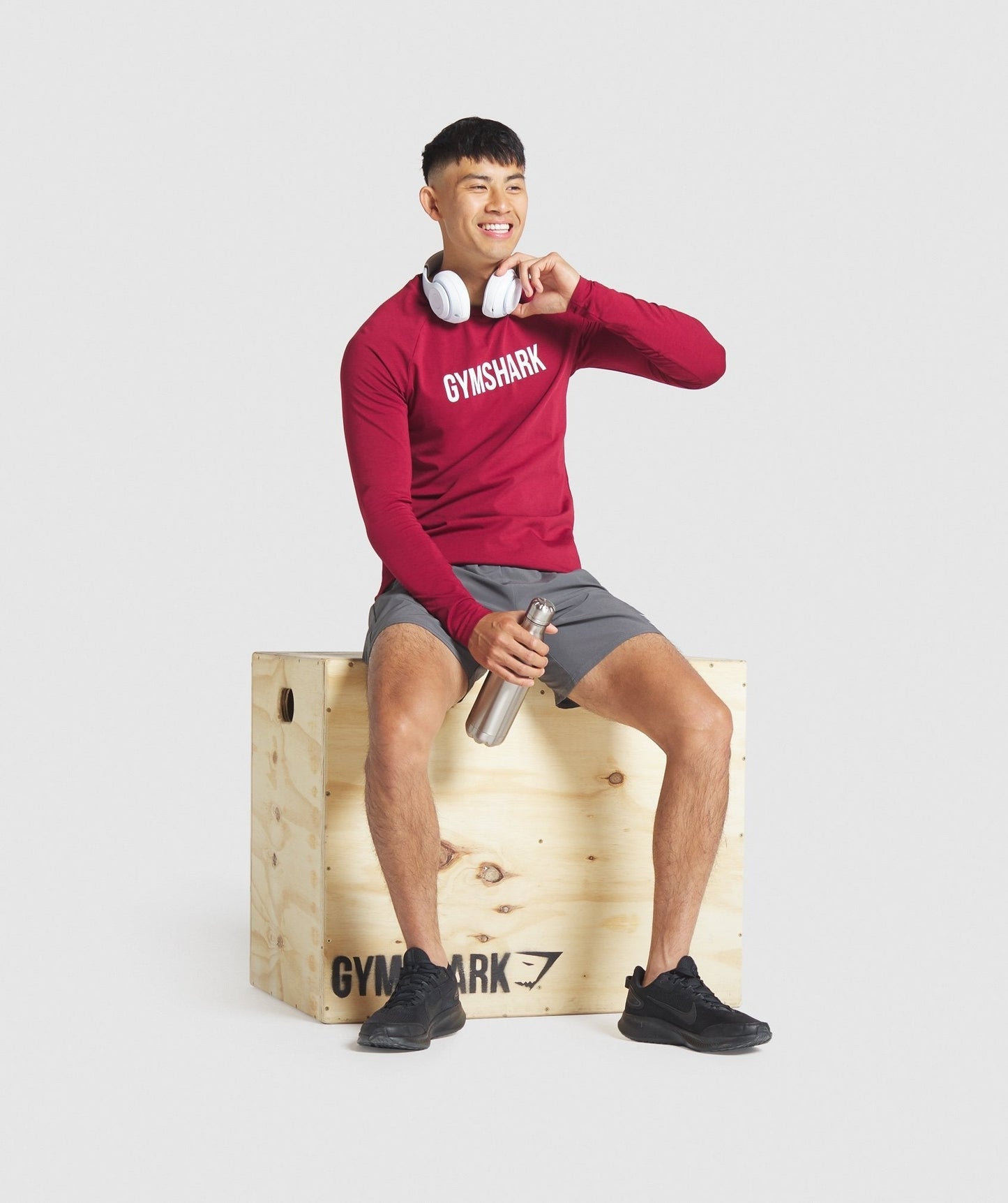 Gymshark Apollo Long Sleeve T-Shirt - Burgundy