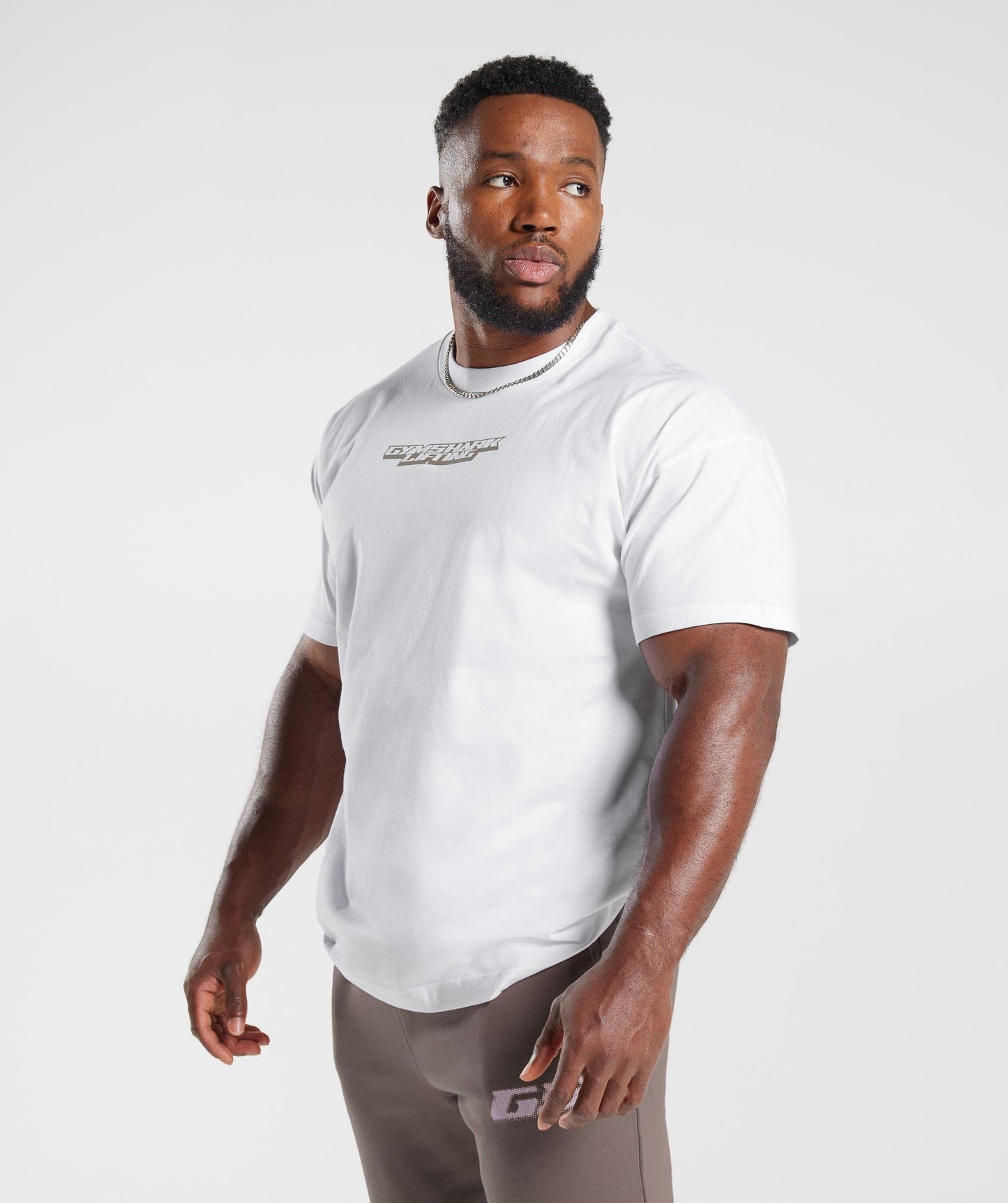 Gymshark Intergalactic Lifting Oversized T-Shirt - White