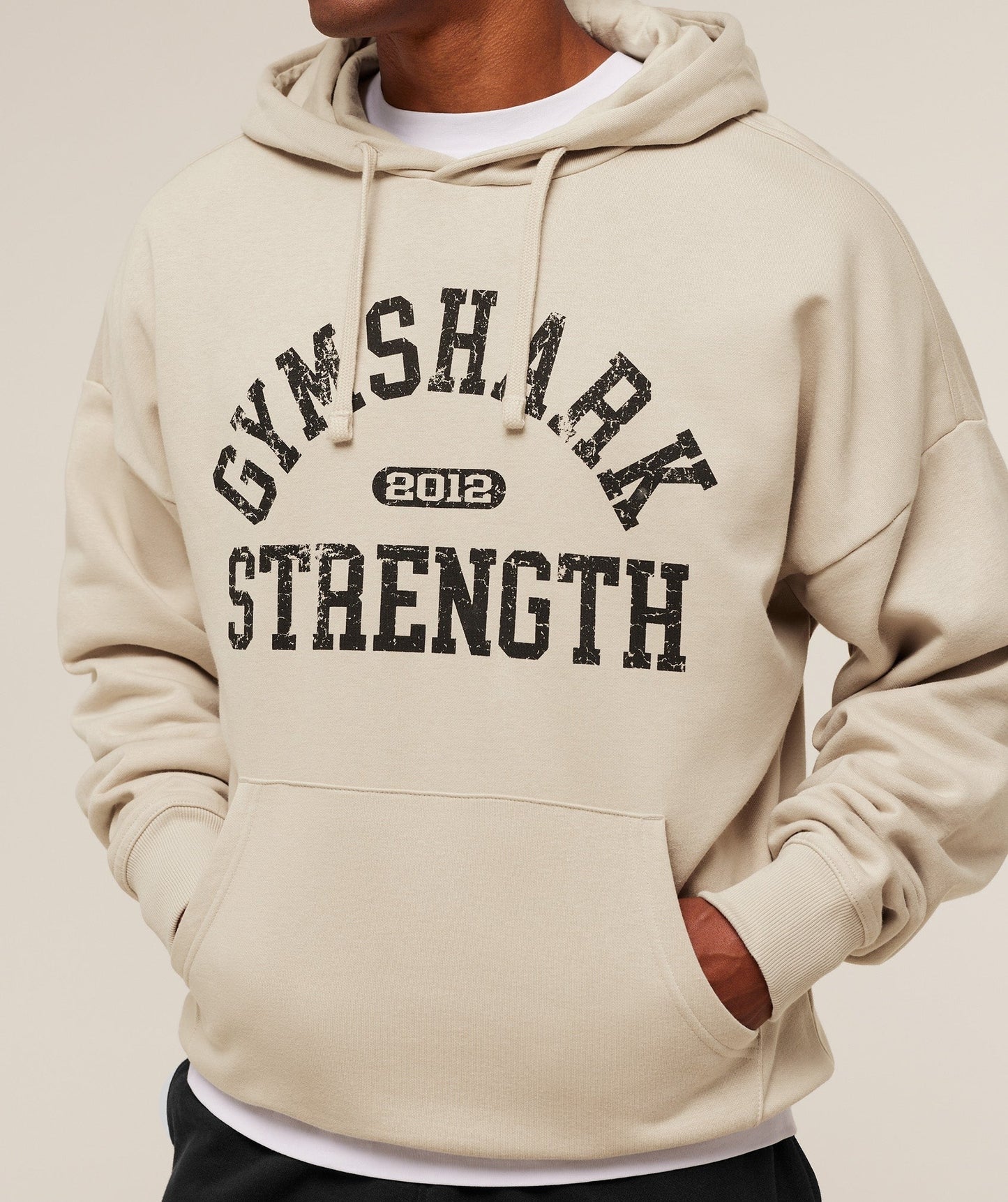 Gymshark 2012 Strength Hoodie - Pebble Grey