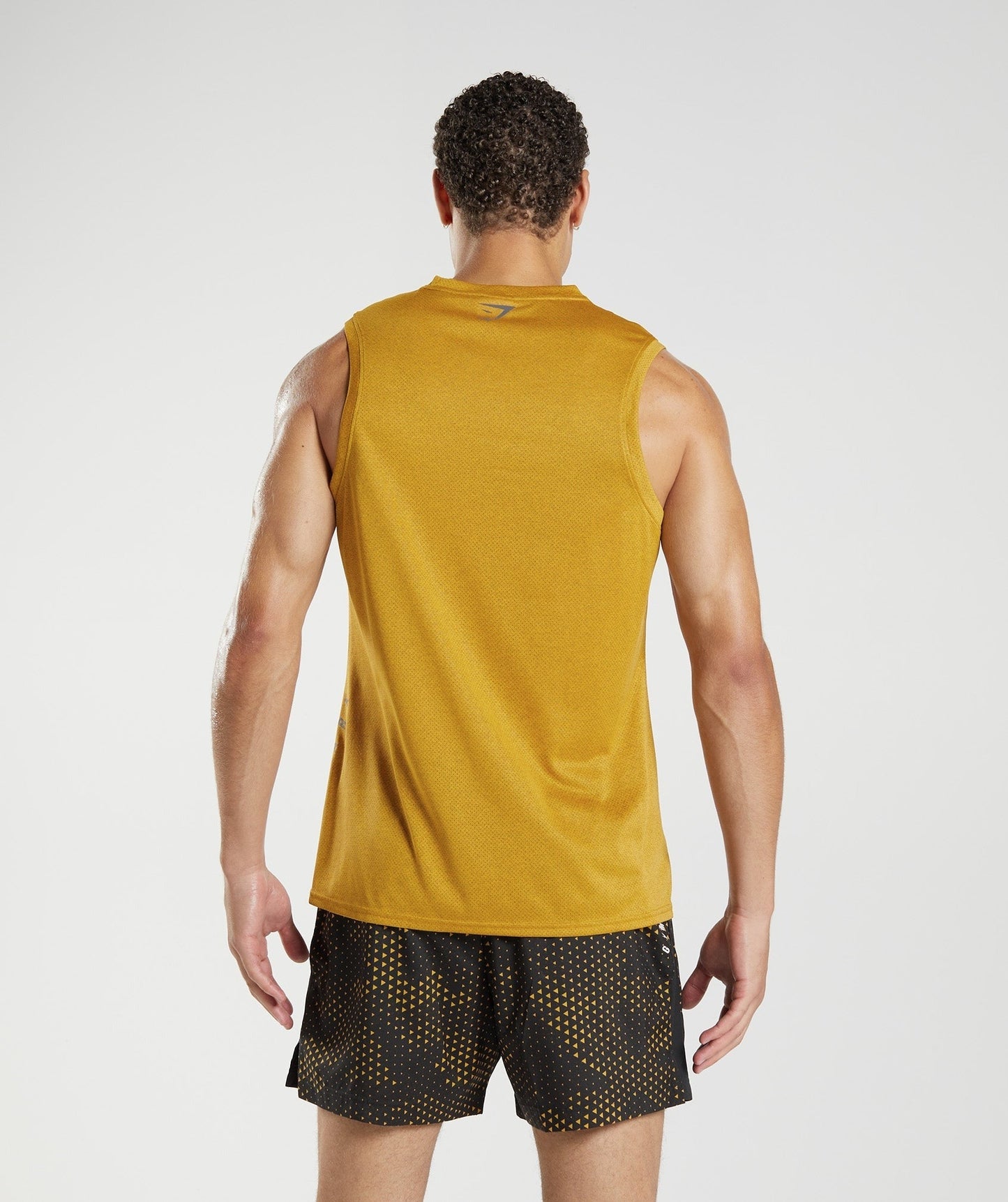 Gymshark Sport Tank - Turmeric Yellow/Black Marl