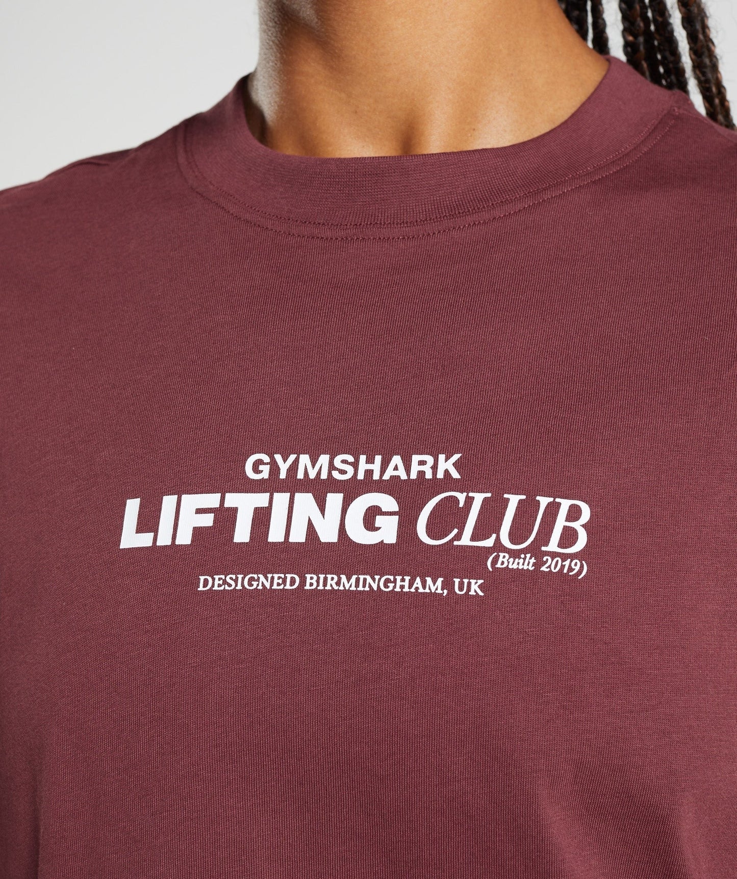 Gymshark Social Club Oversized T-Shirt - Cherry Brown
