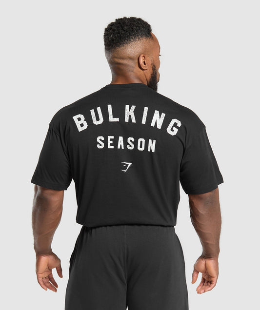 Gymshark Bulking Season T-Shirt - Black