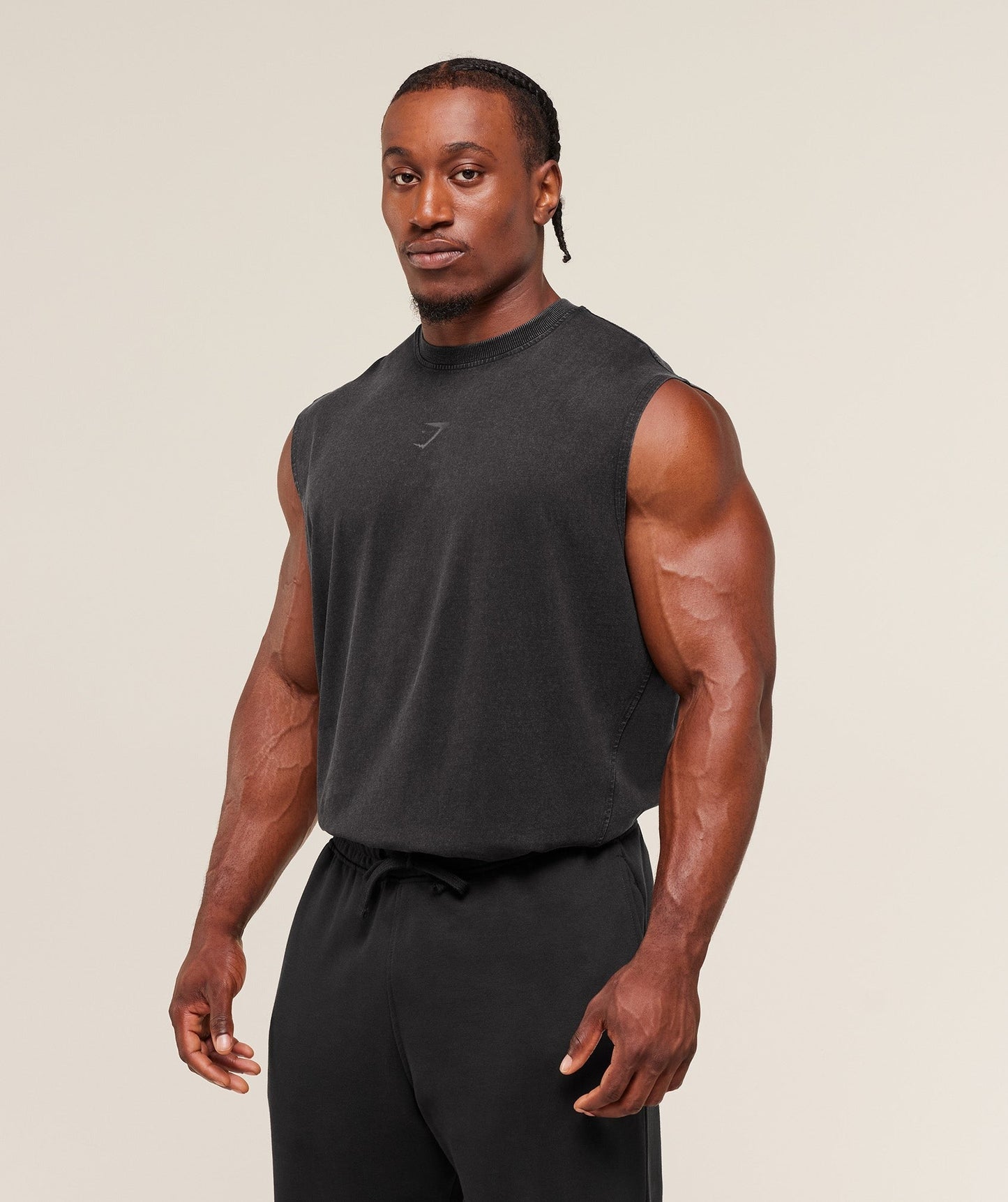 Gymshark Power Washed Tank - GS Black