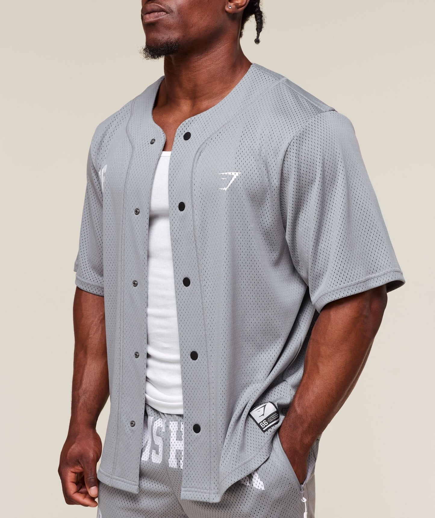 Gymshark Sports Jersey - Denim Grey