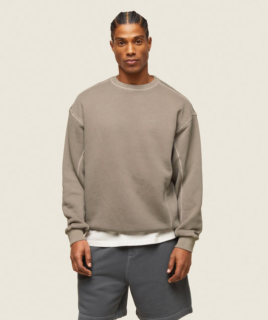 Gymshark everywear Relaxed Stitch Sweatshirt - Linen Brown