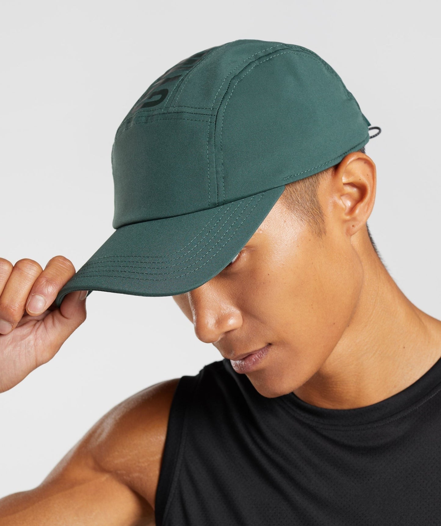 Gymshark Logo 5 Panel Cap - Obsidian Green