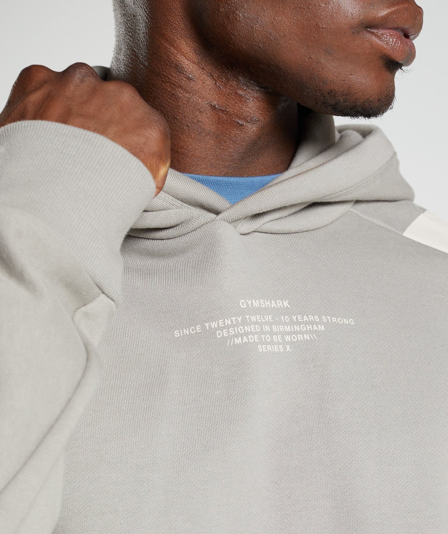 Gymshark GS10 Year Hoodie - Ecru Brown