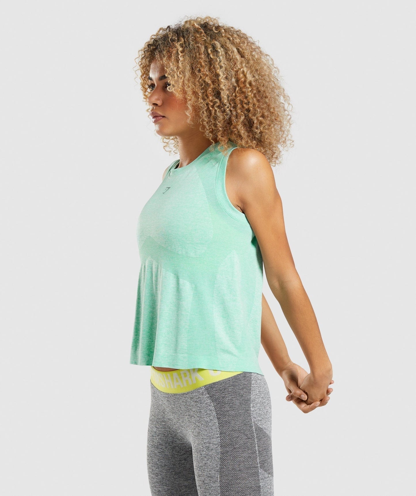 Gymshark Flex Loose Tank Top - Cactus Green Marl