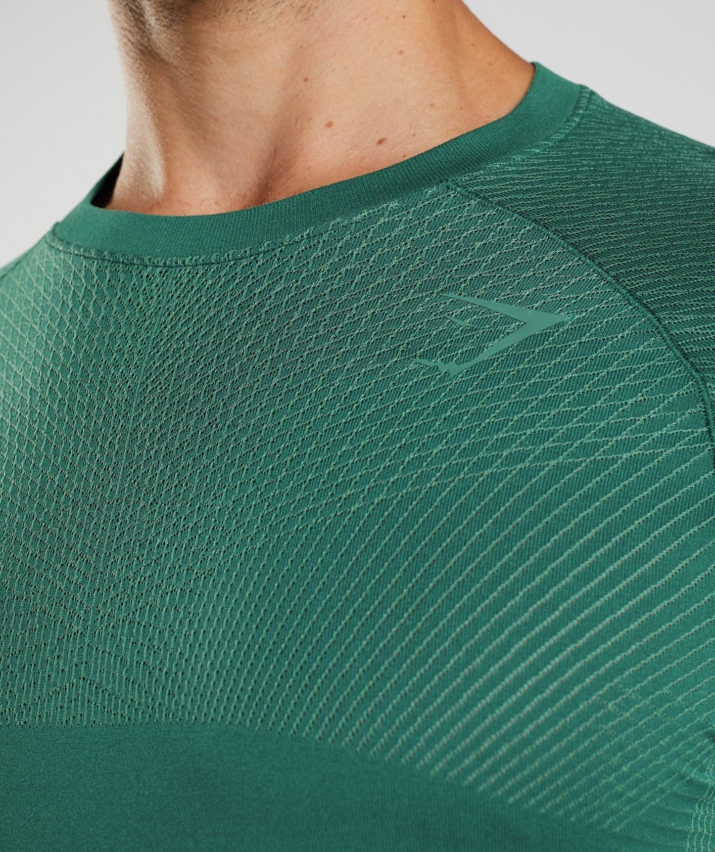 Gymshark Apex Seamless Long Sleeve T-Shirt - Woodland Green/Hoya Green