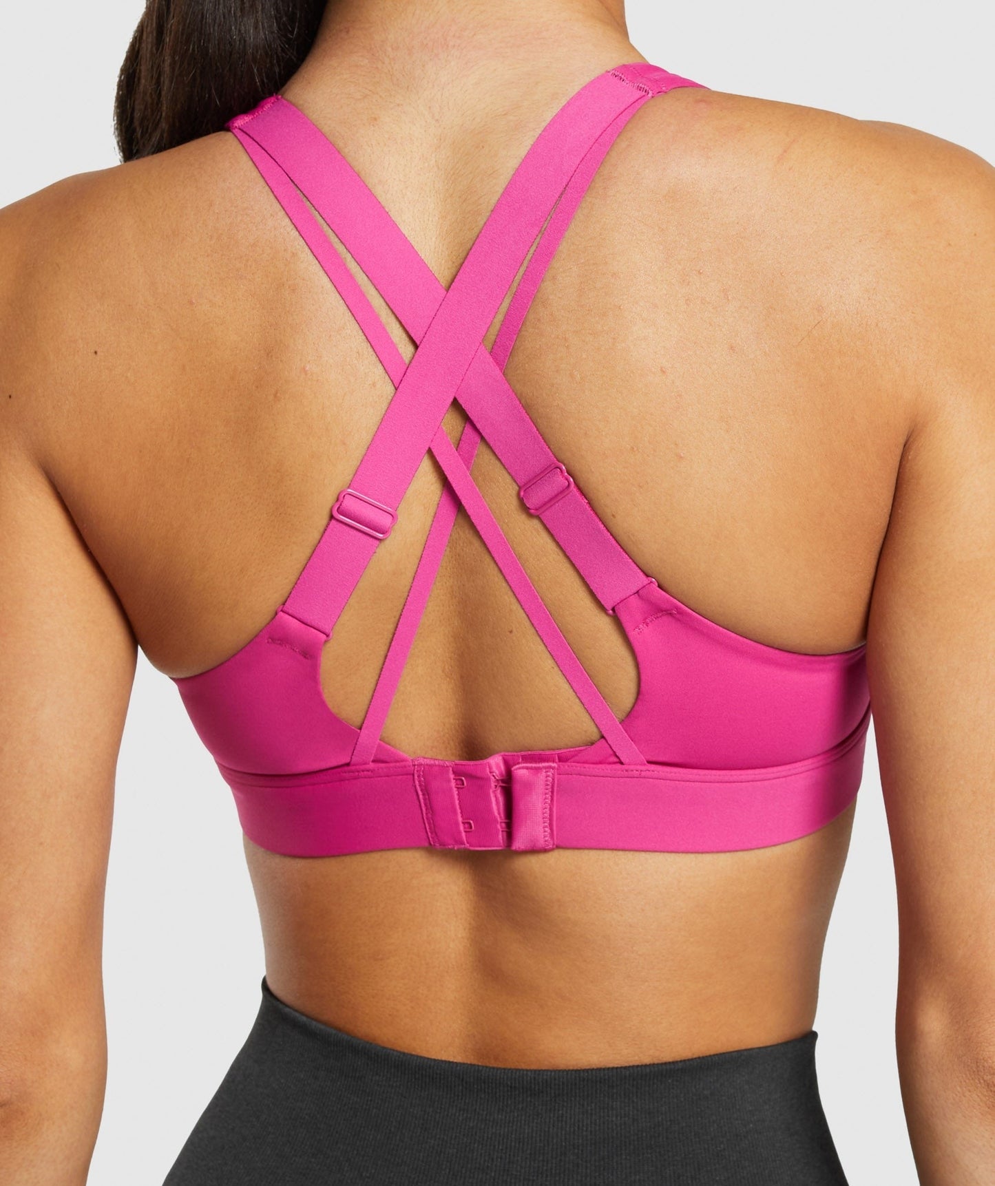 Gymshark Strappy Back Medium Support Sports Bra - Winning Pink