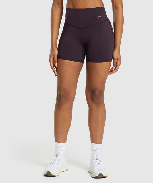Gymshark Elevate Shorts - Plum Brown