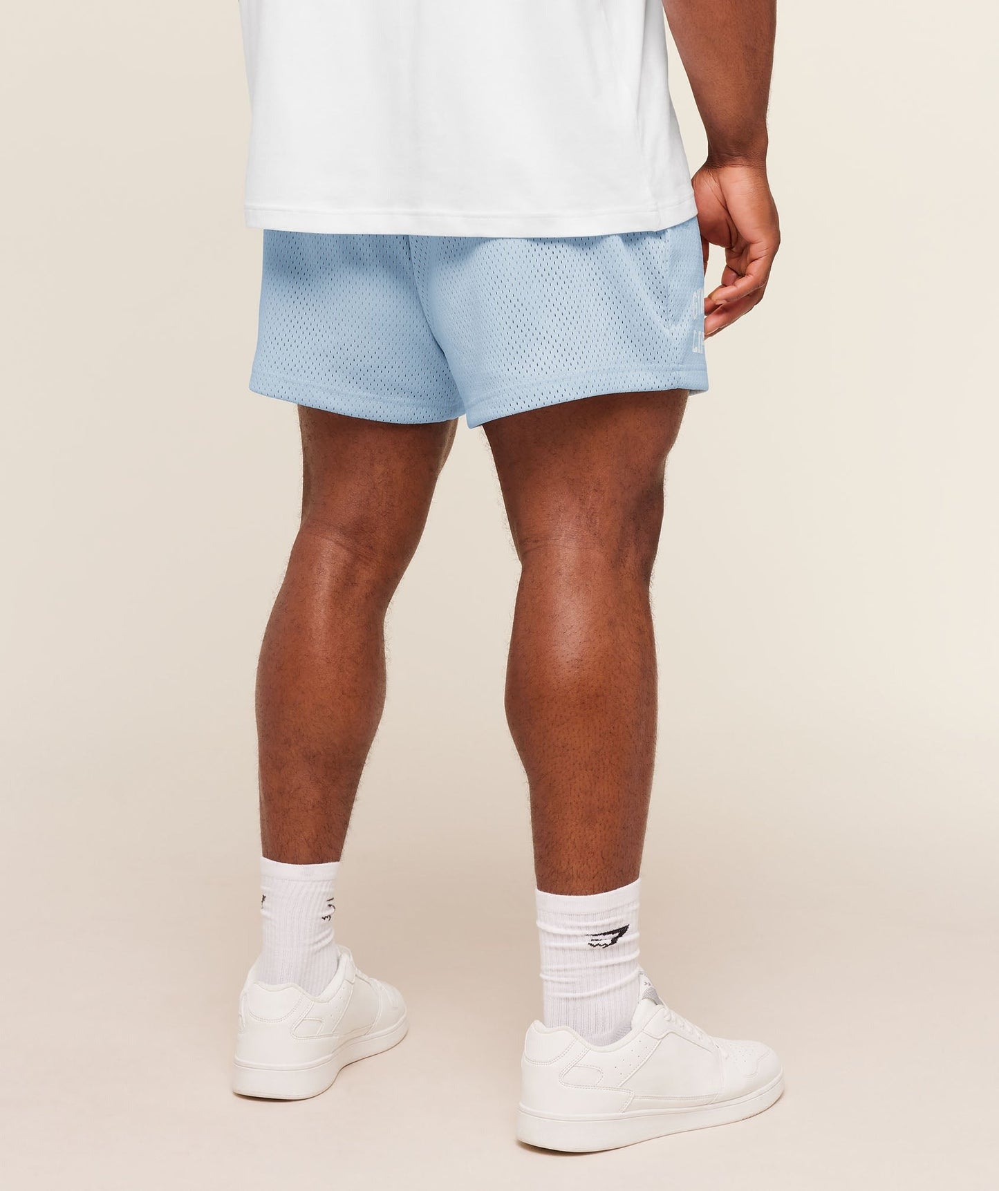 Gymshark Lifting Mesh 5" Shorts - Chilled Blue
