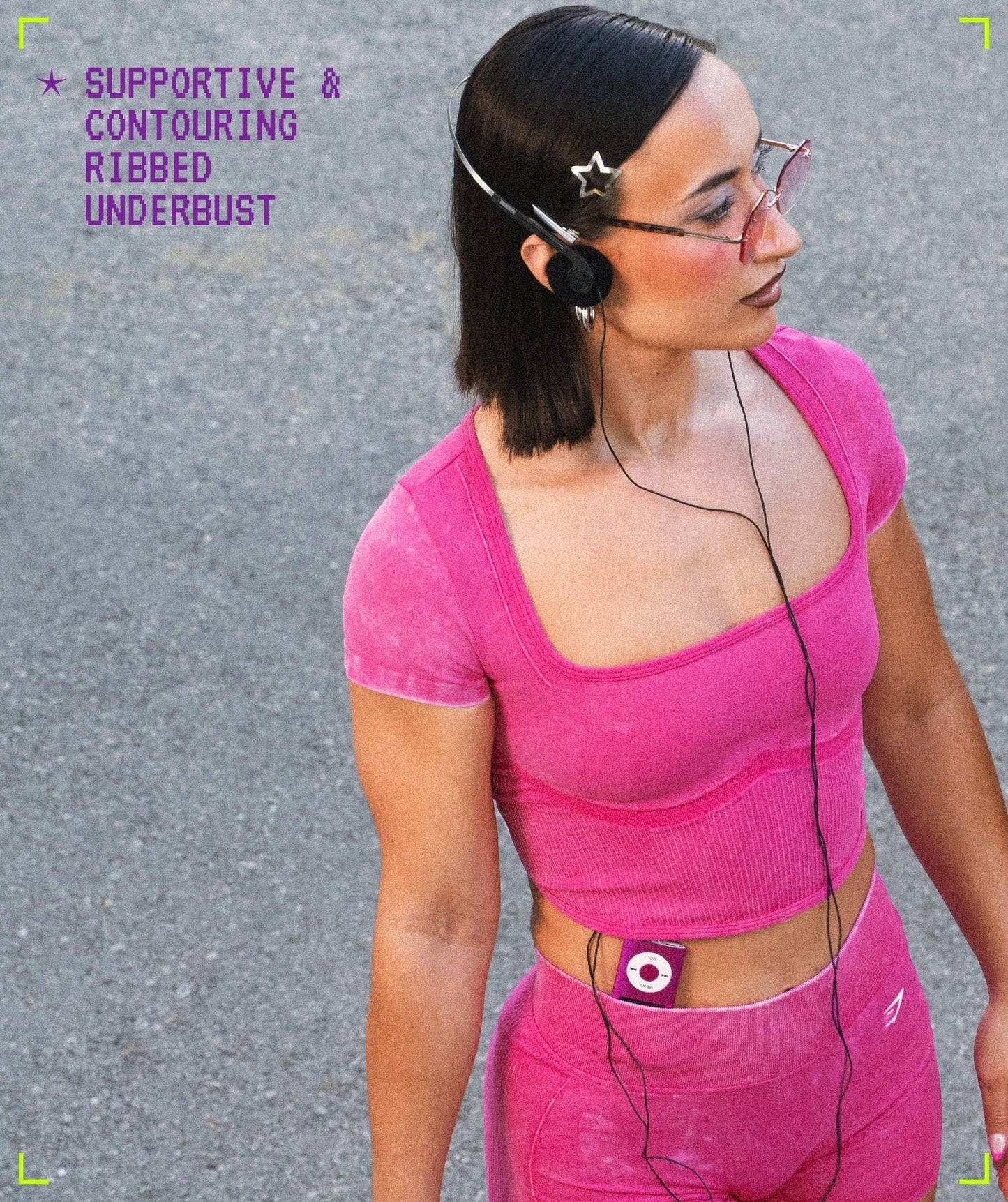 Gymshark x Bratz Crop Top - Super-Set Pink/Wash