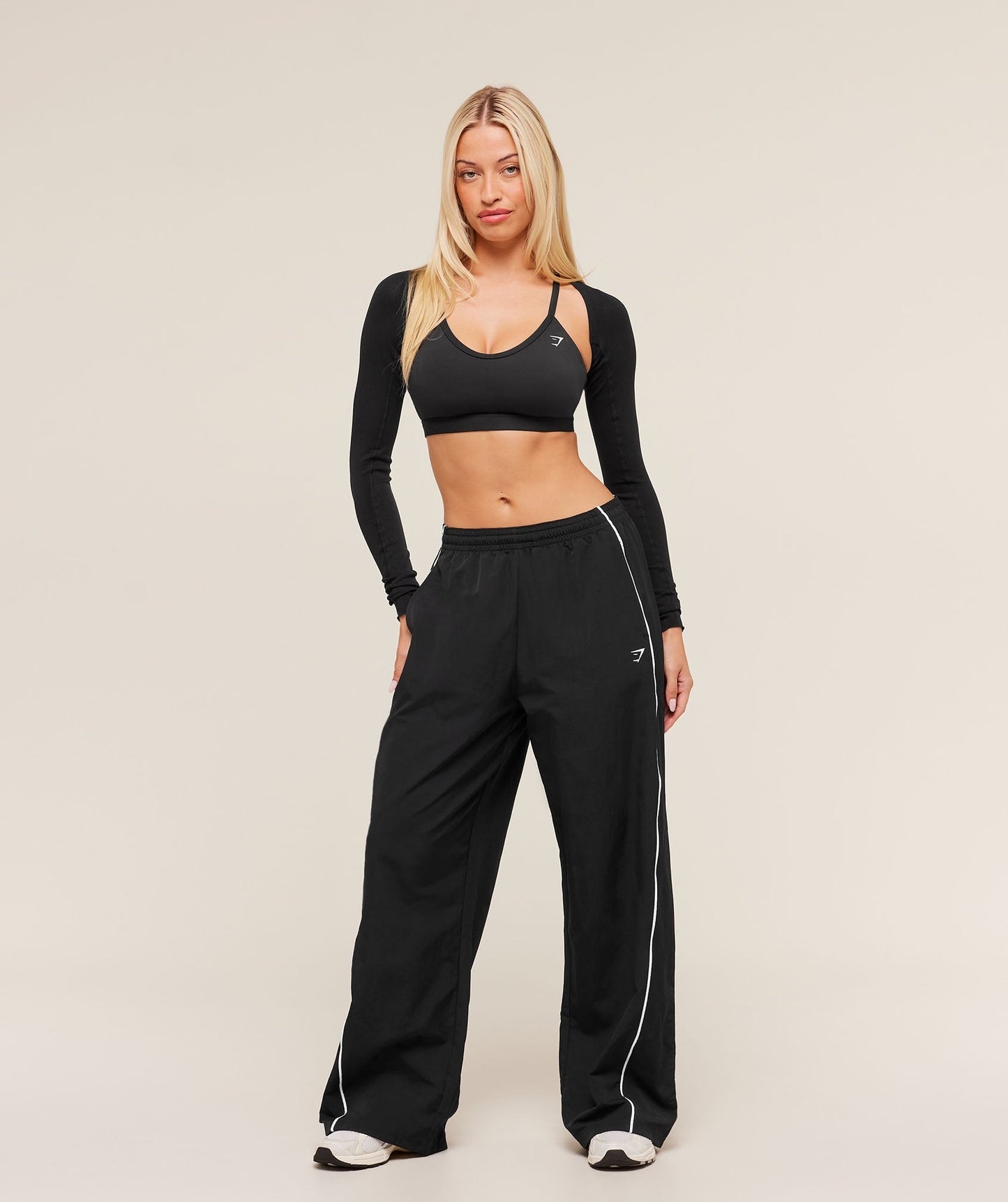Gymshark Wordmark Track Pants - Black