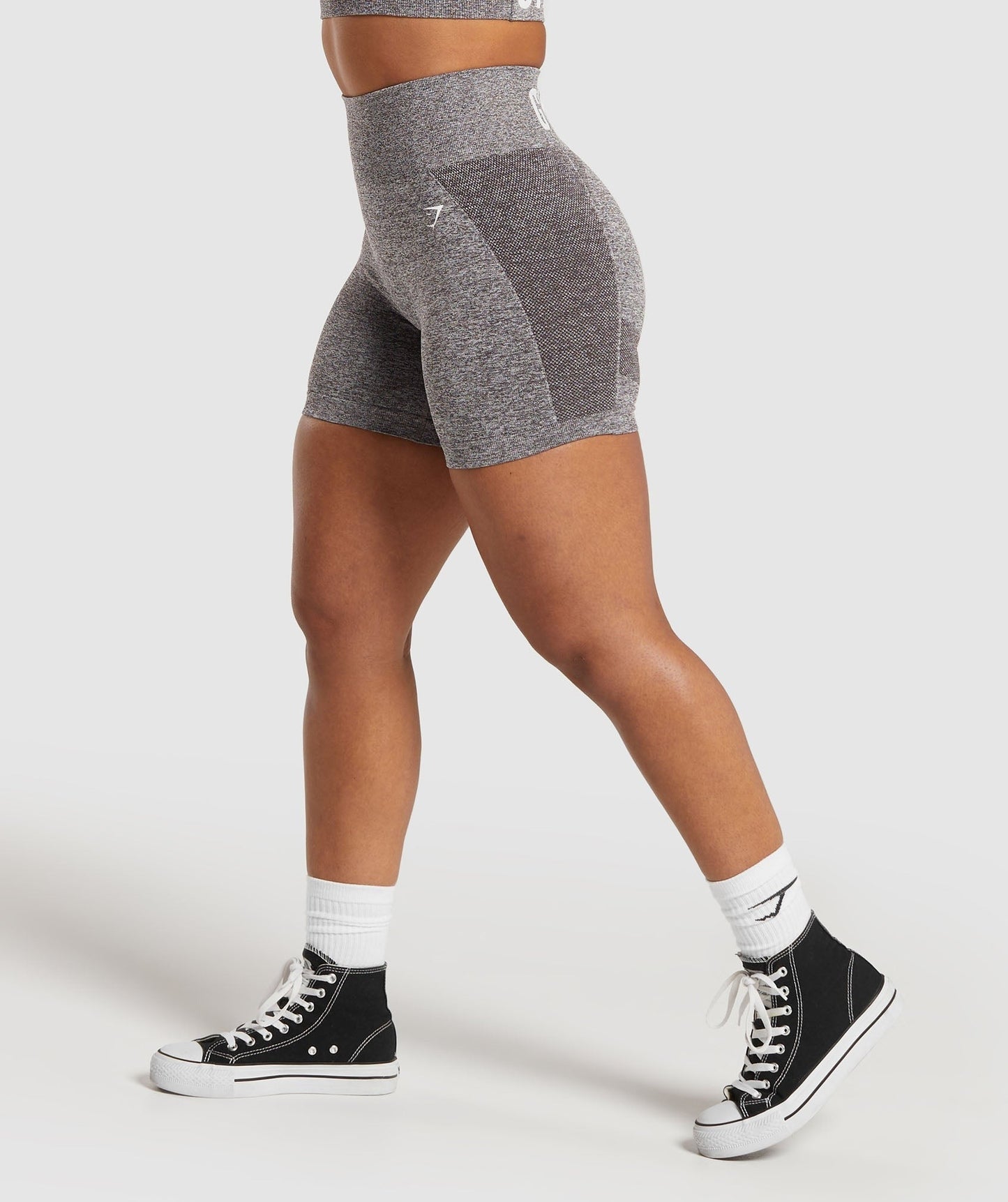 Gymshark Flex Shorts - Greyed Purple/White