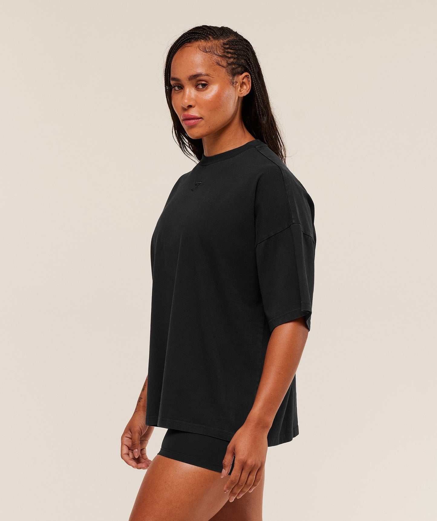 Gymshark Power Washed Oversized T-Shirt - Black/Acid Wash