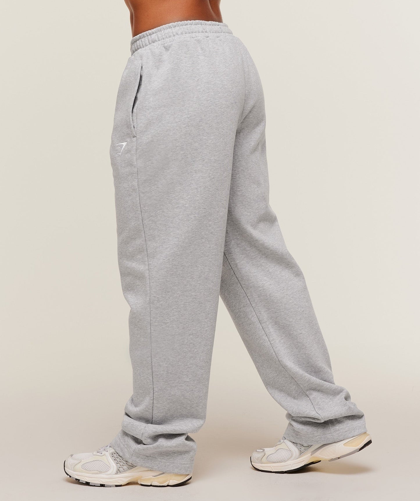 Gymshark Training Fleece Straight Leg Short Pants - Light Grey Core Marl
