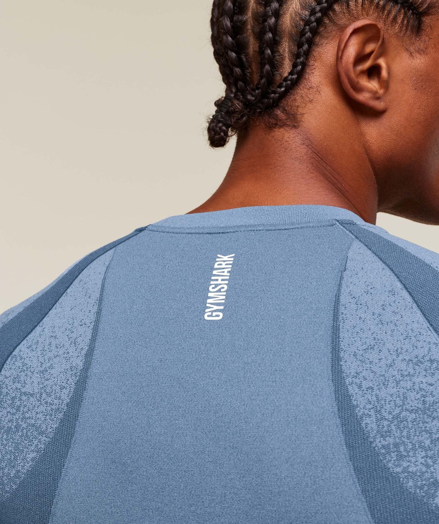 Gymshark Shadow Seamless T Shirt - Faded Blue